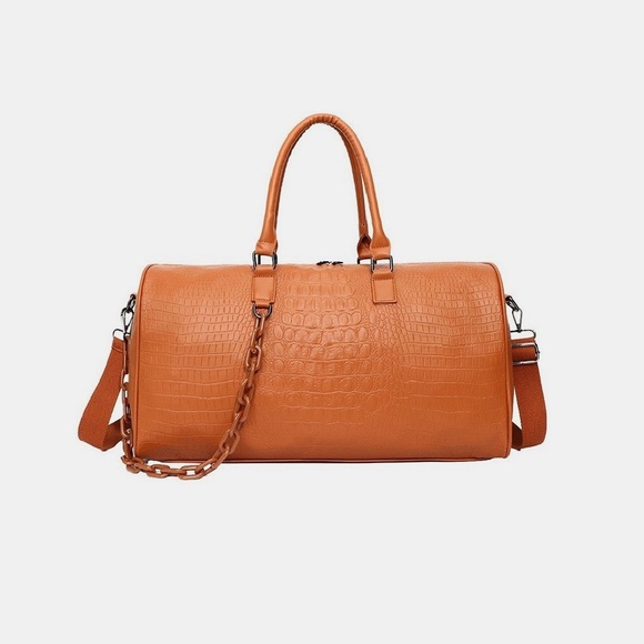 High end faux leather weekender travel bag - Picture 5 of 7